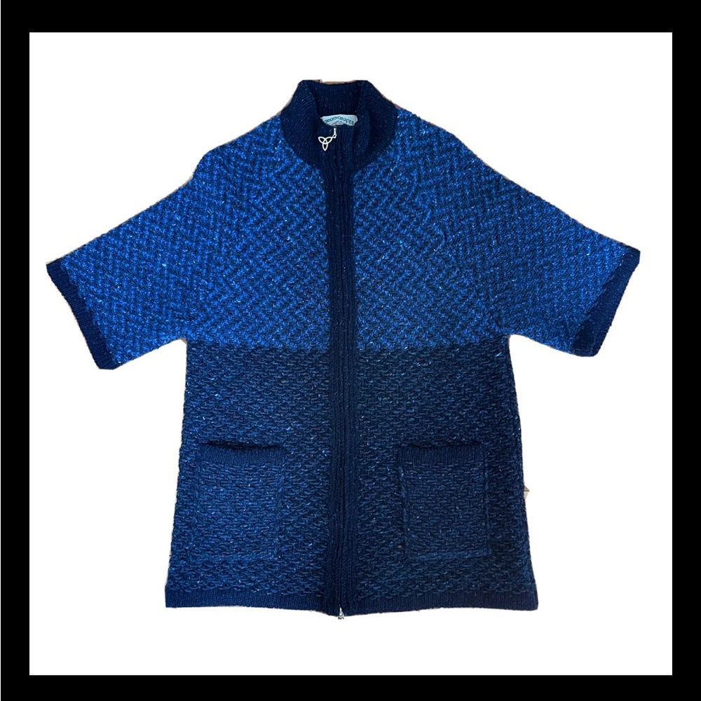Aran Crafts Wool Cardigan Sweater